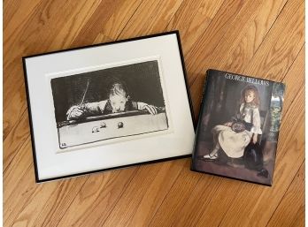 Signed George Bellows Lithograph And Bellows Book