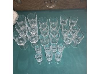 Beautiful Set Of Crystal Glassware