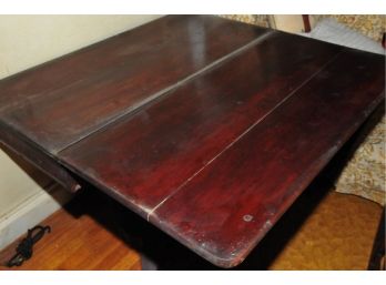 Antique Folding Game Table 1840s? 35.5'x29?x17.5' Needs TLC 'as Is'