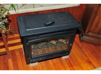 Duraflame Space Heater Fireplace Style With Remote 24'x21'x12' Bricks Included To Raise Off Floor