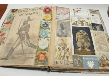 Large Scrapbook Victorian Era With Tobacco Cards And Great Images 12'x16'x3'