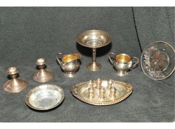 Sterling Silver Lot 9.5 Ounce / Weight Does NOT Include The 3 Weighted Pieces Or Anniversary Dish