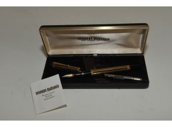 Waterman Fountain Pen Cross Pen Damage To Cap See Photo With Original Box Cross And Gold Coast Set