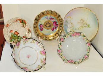 Decorative Plates 7, Nippon, Bavaria, Phoenix Ware, JCT Germany Most 10'
