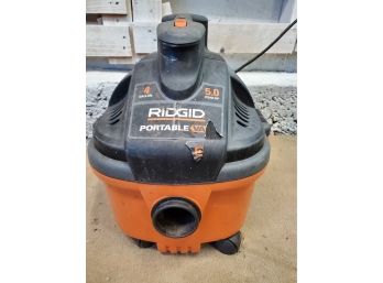 Ridgid Model WD40700 4 Gallon Portable Wet Dry Vacuum - No Hoses Or Attachments