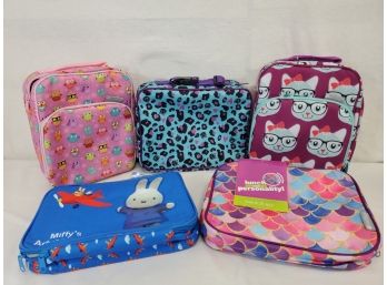 Five Bentology & Mercis Miffy Girl's Youth Soft Side Insulated Zip Up Lunch Boxes
