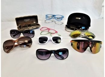 Nine Pairs Of Fashion Sunglasses & Pair Of Coach Prescription Glasses
