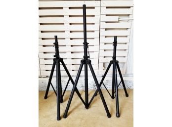 Three Adjustable Height Tripod Speaker Stands: One Falcon
