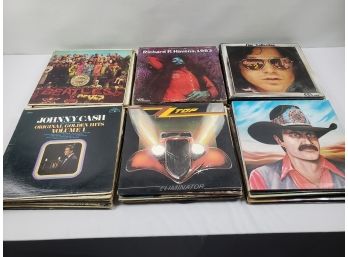 57 Vintage Rock N Roll Records-The Beatles, The Doors, Johnny Cash, Mountain, James Taylor, Bad Co & More