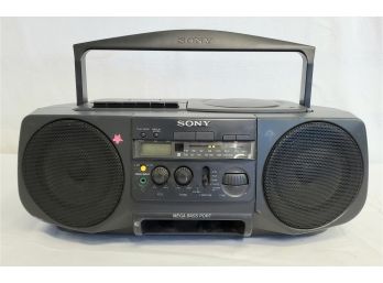 Retro SONY CFD-V80 CD Radio Cassette-Corder Boombox - No Power Cord - Untested