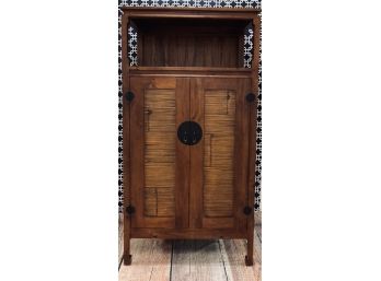 Solid Wood Asian Inspired Armoire