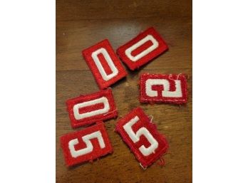 5 & 0 Number Patches