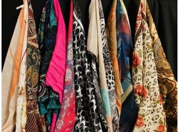 Collection Of Ladies Scarves - 14 Pieces