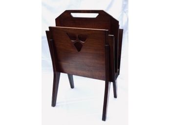 Antique Ferguson Solid Mahogany Magazine Rack