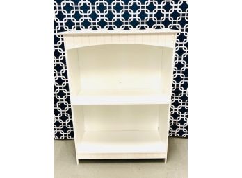 Versatile Kids Craft Faux Wainscoting White Bookcase