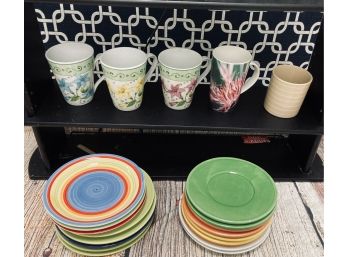 Assorted Mugs And Plates