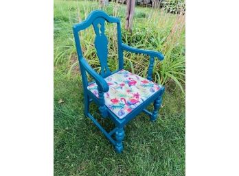 Flamingo A Go Go - Painted Antique Arm Chair