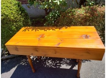 Natural Pine Country Kitchen Bib Table/Faux Dropleaf