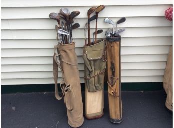 Mixed Lot Vintage Clubs And Bags