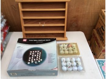 Golf Ball Display Racks With Balls