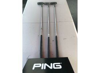Three Ping 35” Anser Putters