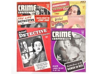 Detective Magazines From The 1940s - Large Format - 7