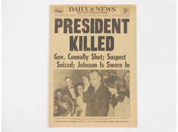 New York Daily News - November 23, 1963 - Kennedy Assassinated