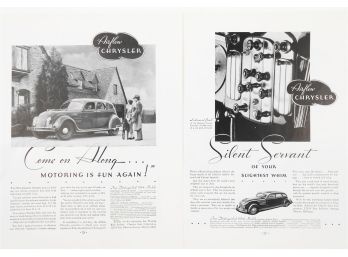 Chrysler Airflow Ads From 1934