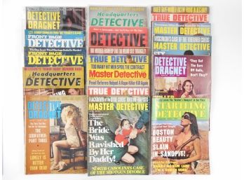 Detective Magazines From 1970s -- 16 Issues  2 Not Shown