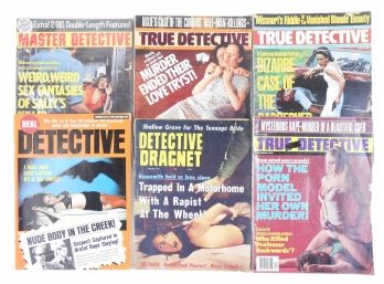 Detective Magazines From 1970s -- 6 Issues   2 Not Shown