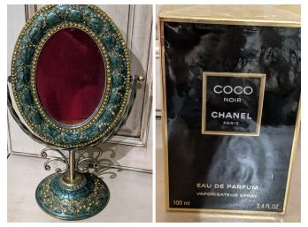 Coco Channel And Ladies Vanity Mirror