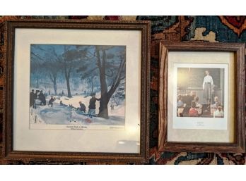 Antique Norman Rockwell  And William Glackens Prints