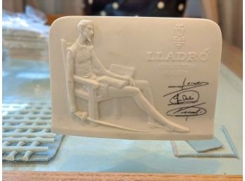 Lladro Collectors Society Plaque Don Quixote Shell Back - For The Serious Collector!