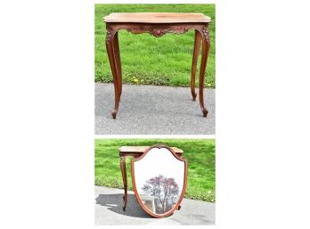 Accent Table And Decorative Mirror