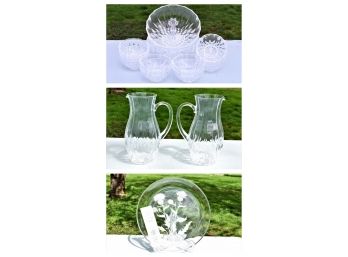 Collection Of Glass Serving Sets