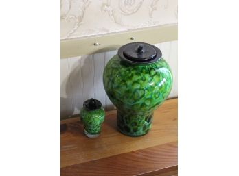 Karine Bouchard Blown Glass Urns