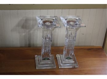 Shannon Crystal Candlesticks