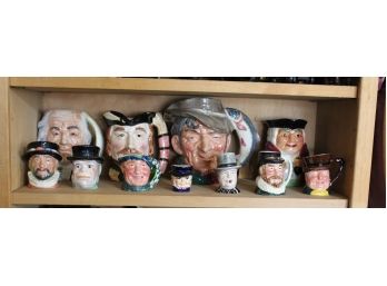 Lot Of Toby Mugs Mostly English With A Few Royal Doulton