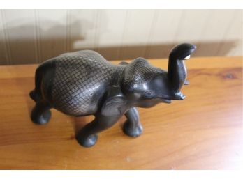 Metal Elephant With Design