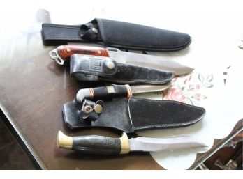 3 Hunting Style Knives