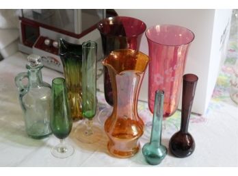 9 Pieces Of Decorative Glass