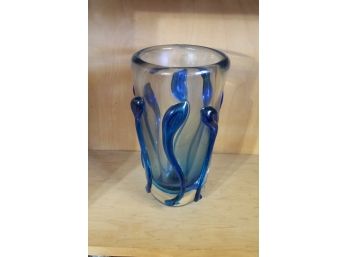 Blown Art Glass Vase Maybe Blenko?