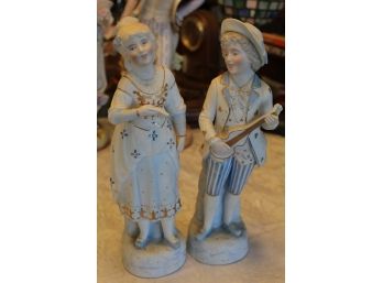 12 Inch Hand Painted Bisque Figurines