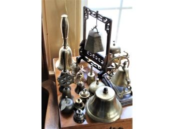 Brass Decorative Lot Mostly Bells