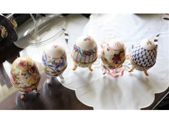 Egg Porcelain Trinket Boxes