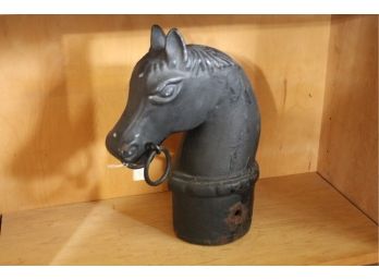 Cast Iron Horse Head Hitching Post