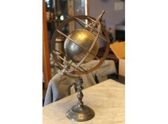 Brass Globe On Stand