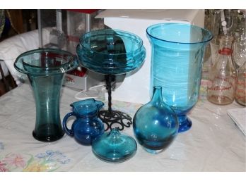 Mostly Blue Glass Lot