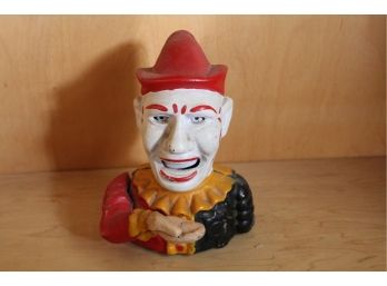 Cast Iron Clown Mechanical Bank