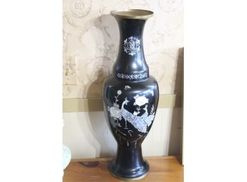 Asian Enamel Inlaid Vase